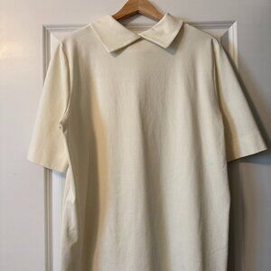 COS Cream Short Sleeve Blouse